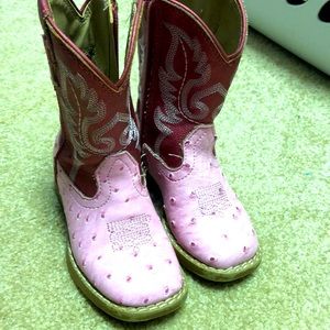 Roper Toddler Pink Cowgirl/rodeo boots Size 6